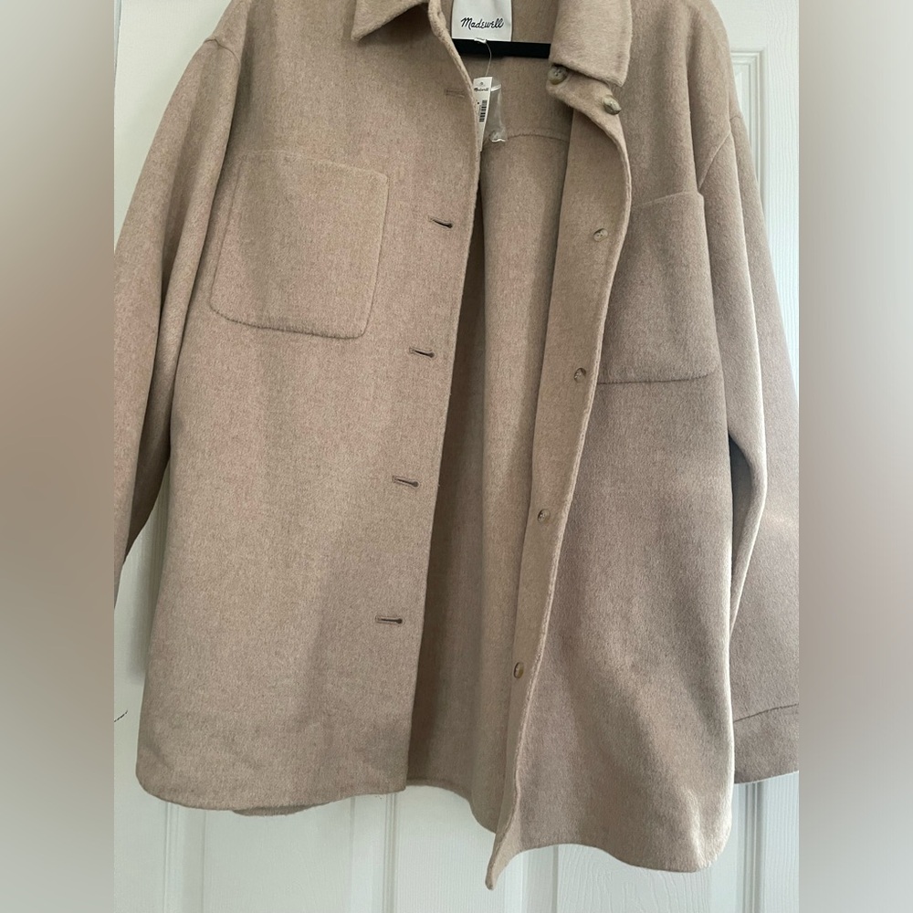 NWT Madewell Double-Faced Long Shirt-Jacket